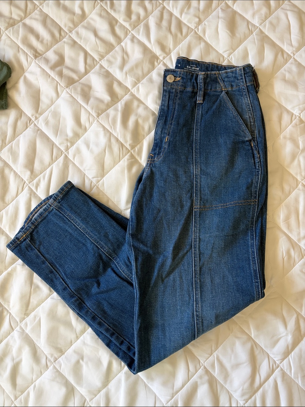 Old Navy Women's Dark Blue High-Rise Jeans